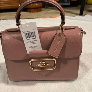 Coach Purse. Dusty Rose Shiny Color